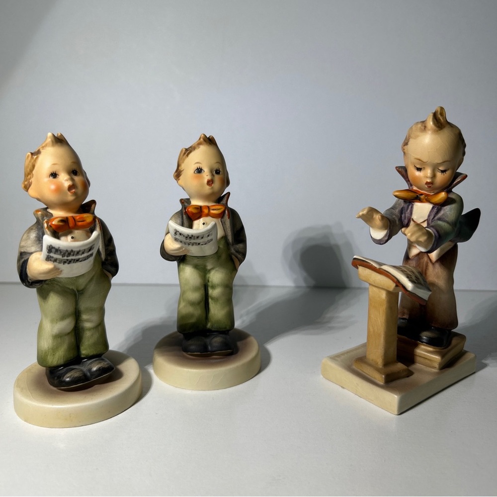 Hummel Goebel Lot #129 Band Leader 5" & 2 #135 Soloist 4.5” Lot Of 3 Musical